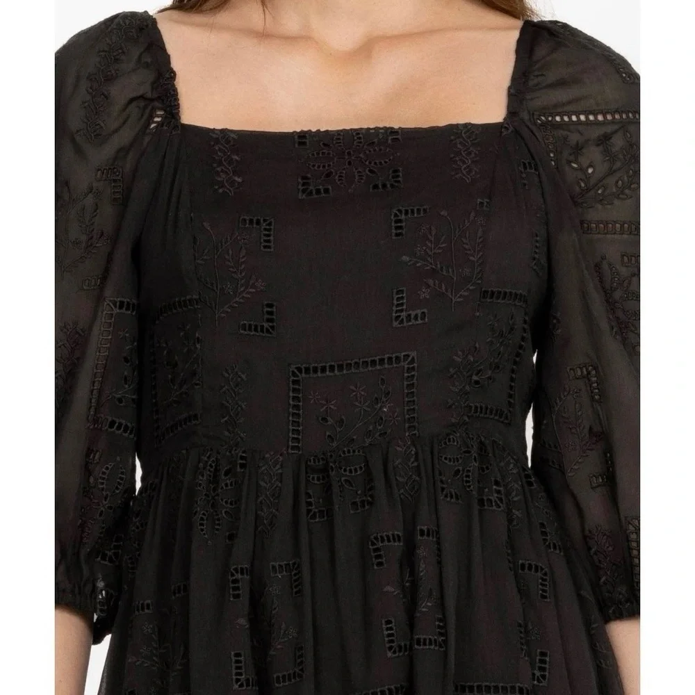 Johnny Was Ella Mini Dress in black size Small